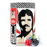 Old School Vintage Build Post-Workout Recovery Drink for Women & Men - Muscle Builder Man Flavored Creatine, BCAA, Glutamine - Vegan Muscle Recovery Supplement Fresh Berries Kreatine