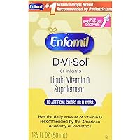 Enfamil D-Vi-Sol Vitamin D Drops for Infants, Supports Strong Bones and Teeth, Gluten-Free, Easy to Use Dropper Bottle 50 mL (Pack of 2)