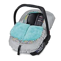 Britax B-Warm Insulated Infant Car Seat Cover, Machine Washable, Arctic Splash