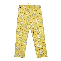 Bananya Women's Bananya Cat and Title All Over Print Lounge Pajama Pants Adult Sleep Bottoms
