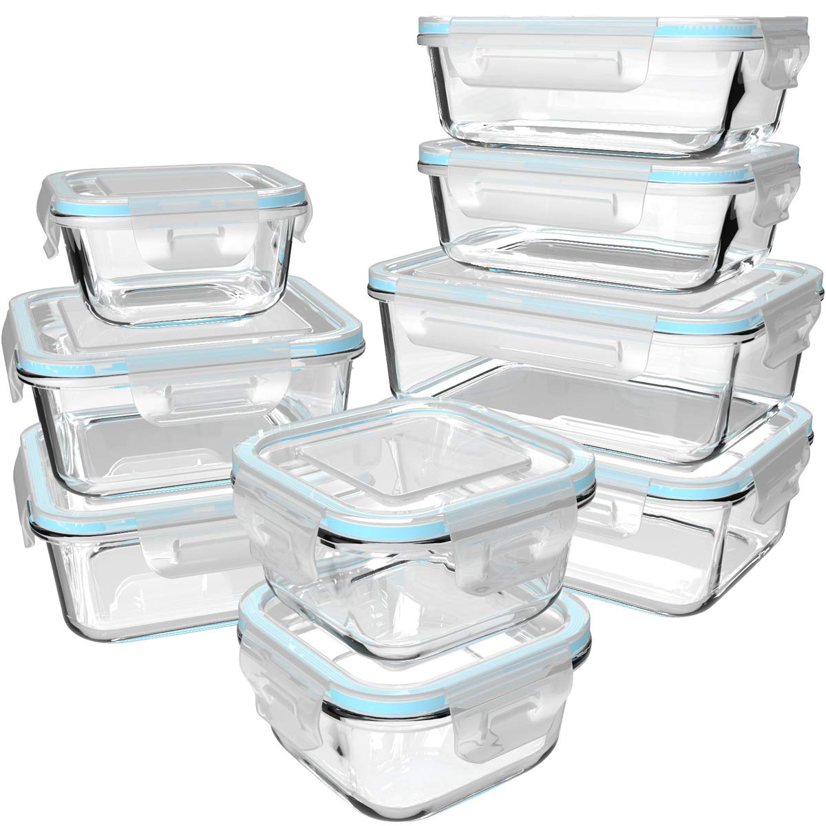Mua S SALIENT 18 Piece Glass Food Storage Containers with Lids, Meal Prep  Containers for Food Storage, BPA Free & Leak Proof (9 lids & 9 Containers)  trên  Mỹ chính hãng 2024