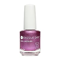 Dazzle Dry Nail Lacquer (Step 3) - Party Dress - A metallic pink plum. Full coverage metallic. (0.5 fl oz)