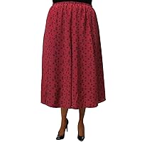 Delilah Red 8-Gore Plus Size Skirt