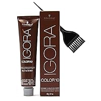 IGORA COLOR10 Permanent 10 Minute Hair Color Cream (w/Sleek Tint Brush) Color 10 Ten Haircolor Creme Dye (7-00 Medium Blonde Natural)