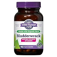 Bladderwrack Organic Non-GMO pullulan (Plant sourced) Vegan Capsules, 90 Count
