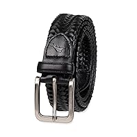 Tommy Bahama Men's Stretch Leather Braid Belt