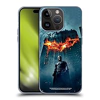 Head Case Designs Officially Licensed The Dark Knight Batman Poster Key Art Soft Gel Case Compatible with Apple iPhone 15 Pro