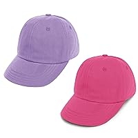 2 Packs Toddler Baseball Summer Hat Kids Baseball Cap Toddler Hat for Boys Girls Cotton Kids Baseball Hat Caps 3-10T