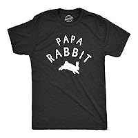 Mens Papa Rabbit T Shirt Funny Easter Sunday Bunny Tee for Guys