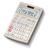 Casio full-scale practice calculator verification, tax calculation just type 12-digit JS-20WK-GD