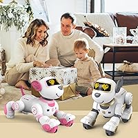 Robot Dog Toys for Girls Toys Interactive Robot Toy FollowMe Robot for Kids 5-7 Intelligent Remote Control Dog with Sing Dance AI Robotics for Kids Age 3 4 5 6 7 Chrismas Birthday Gifts