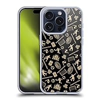 Head Case Designs Officially Licensed AC Milan Pattern Children Soft Gel Case Compatible with Apple iPhone 15 Pro and Compatible with MagSafe Accessories