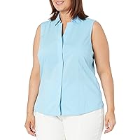 Foxcroft Women's Taylor Sleeveless Stretch Solid Blouse
