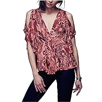 Free People Women's 'Amour' Printed Elbow-Length Sleeve Blouse
