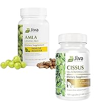 Cissus Quadrangularis - 120 Capsules, and Amla (Amalaki) Supplement - 120 Vegan Capsules, Support Normal Bone Health and Immune Booster