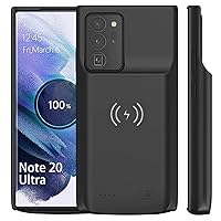 Battery Case for Samsung Galaxy Note 20 Ultra(6.9 inch) 8000mAh, Fast Charging & Qi Wireless & Android Auto Supported, Extended Backup Charger Case for Galaxy Note 20 Ultra 5G