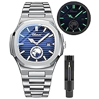 Gosasa Fashion Men Watch Date Business Wrist Watch Stainless Steel Luxury Luminous Quartz Waterproof Analog Display Male Wrist Watch