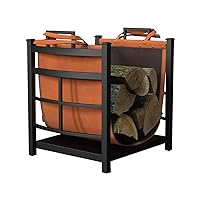 Products 15245 Mission Log Bin with Log Carrier,green