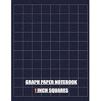 GRAPH PAPER NOTEBOOK 1 INCH SQUARES: Large Graphing Paper Sketchbook for Drawing (100 Pages, Thin Grey Solid Lines, Large, 8.5 x 11) One-Sided Printed for Transfer Photos Accurately.