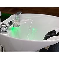 Socila Professional LED Shower Head: Auto Color Changing, High Pressure, and Water Filtration for Shampoo Bowl
