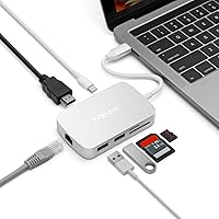 RayCue USB C Adapter for MacBook Pro/Air, MacBook Adapter HDMI, MacBook Air  M1 USB Multiport USB C Hub with 4K HDMI, Thunderbolt 3/4, for MacBook Pro