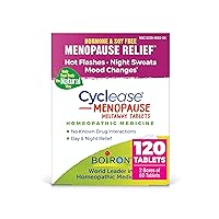 Boiron Cyclease Menopause for Relief from Hot Flashes, Mood Changes, Night Sweats, and Irritability - 120 Count (2 Pack of 60)