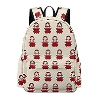 Matryoshka Doll Backpack Lightweight Laptop Backpack Business Bag Casual Shoulder Bags Daypack for Women Men
