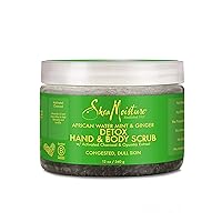 SheaMoisture African Wild Water Mint Detox & Stimulate Hand & Body Scrub, 12 Ounce (Pack of 1)