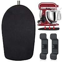 Mixer Slider Mat with 2 Cord Organizers for KitchenAid Stand Mixer, Kitchen Aid Mixers Accessories and Attachments, Mixer Mover Sliding Mat Pad for Countertop Appliances