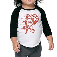 Zero Fox Given Funny Toddler 3/4 Sleeve Baseball Crazy Shirts