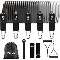 VEICK Resistance Bands, Exercise Bands, Workout Bands, Resistance Bands for Working Out with Handles for Men and Women, Exercising Bands for Fitness Weights Work Out at Home