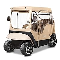 Golf Cart Enclosures Cover for EZGO TXT 2 Passenger (Roof up to 58