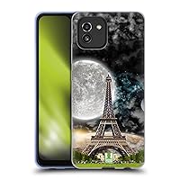Head Case Designs Moonlight Over Paris Surreal Landscapes Soft Gel Case Compatible with Samsung Galaxy A03 (2021)