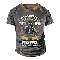 Men's Graphic T-Shirt 3D Letter Printed Short Sleeve Athletic Running Gym Workout Casual Tees Fun Shirts Top