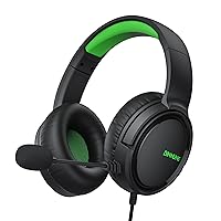 BINNUNE Gaming Headset with Mic for Xbox Series X|S Xbox One PS4 PS5 PC Switch, Wired Audifonos Gamer Headphones with Microphone for Xbox 1 Playstation 4|5