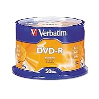 Verbatim 16x Write Once DVD-R - 50/Pack Spindle