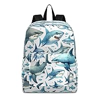 Shark Backpack for 1-12 Grade Boy Girl,Shark School Backpack Shark Toddler Bookbag Teen Backpack