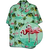 Pacific Legend Hawaiian Shirts Flamingo