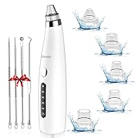 Blackhead Remover Pore Vacuum, 6 Suction Probes 5 Modes Power Facial Pore Cleaner Rechargeable with Acne Extractor Set Tool