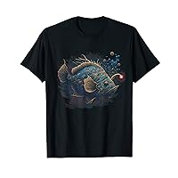 Surrealism Japanese Painting Anglerfish T-Shirt