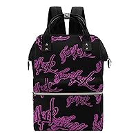 I Love New York City Wide Open Designed Diaper Bag Waterproof Mommy Bag Multi-Function Travel Backpack Tote Bags