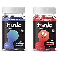 Tonic Health Multivitamin Gummies Family Bundle - 14 in 1, Vitamins A, C, D, Zinc & Biotin, Month Supply (120 Count, 60 Gummies per Jar), No Added Sugar, No Sweeteners, No Sugar Alcohols
