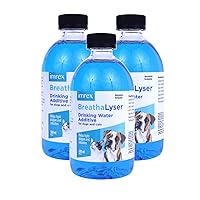 3PACK Breathalyser Water Additive (1500 mL) | Pet Breath Freshener and Dental Care Water Additive for Dogs and Cats