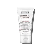 Kiehl's Ultra Facial Cleanser, Lightweight Foamy Facial Cleanser, Enriched Formula that Replenishes Skin Barrier, Gently Exfoliates and Moisturizes, Suitable for All Skin Types - 2.5 fl oz