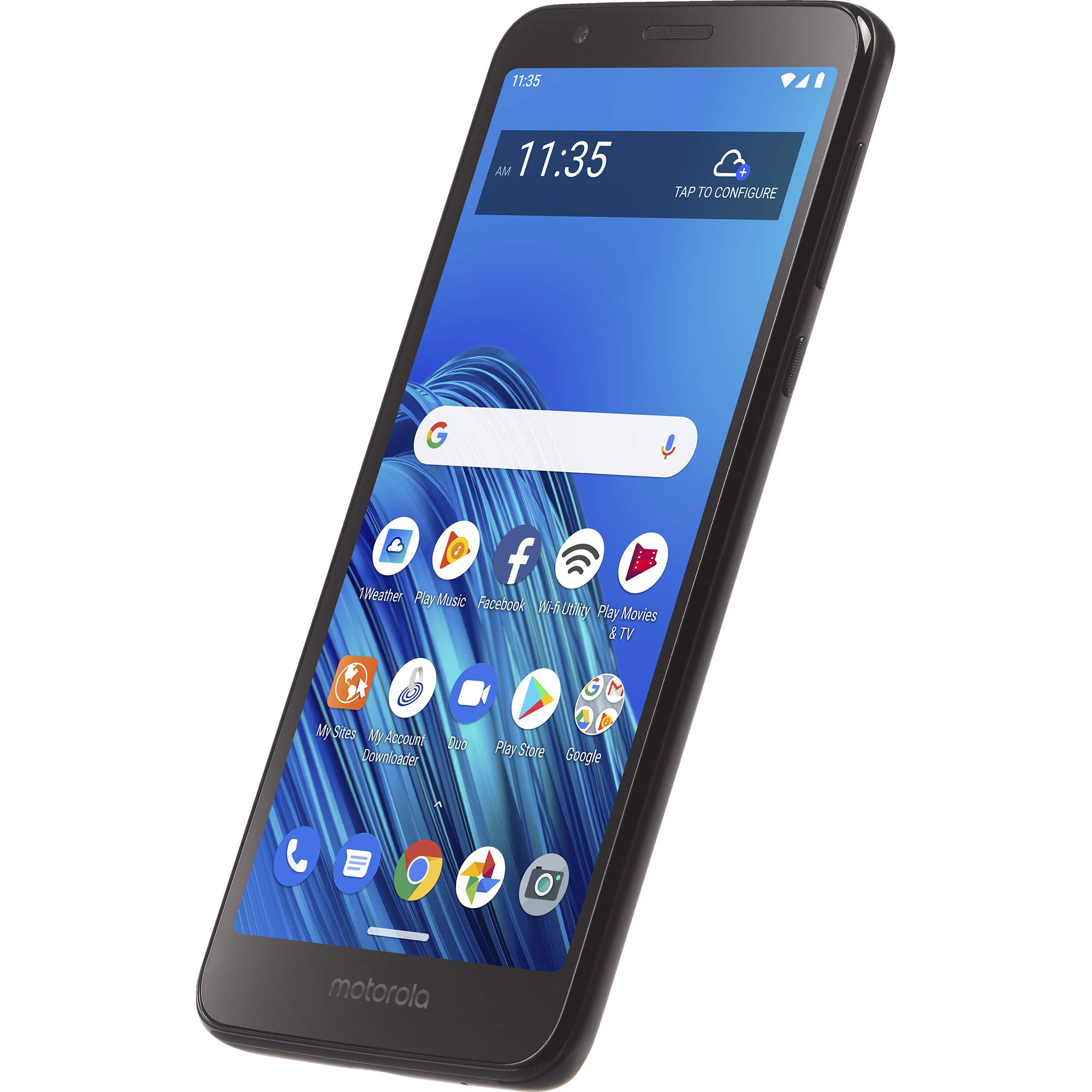 Motorola TracFone Moto E6 4G LTE Prepaid Smartphone (Locked) - Black - 32GB - Sim Card Included - CDMA - Fustration Free Packaging
