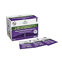ORGANIC INDIA Stress & Mood Support Daily Pack - Stress Relief Supplement, Mood Support Supplement, Vegan, Gluten-Free, USDA Organic, Non-GMO, 6 Capsules in Each Pack - 30 Day Supply