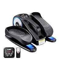 Under Desk Elliptical Machne, Motorized Sitting Pedal Exerciser with Remote Control, Quiet Portable Leg Exerciser While for Teens Adults & Seniors