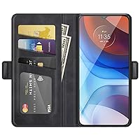Motorola ThinkPhone Case Wallet, Premium PU Leather Magnetic Full Body Shockproof Stand Folio Flip Case Cover with Card Holder for Motorola Moto ThinkPhone 5G Phone Case - Black