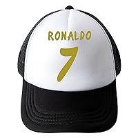 Boys Girls Cristiano Ronaldo Snapback Hat Kids Classic Casual Baseball Cap for Outdoor