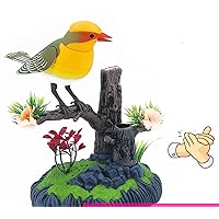 Source Voice Controlled Bird Manufacturer Interesting Imitation Bird Toys can Sing and Move Fake Birds Children's Electric Induction HL506AY